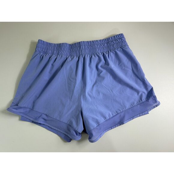 Layer 8 Women's 2 in 1 Athletic Running Shorts Pockets Blue Size XL - Picture 2 of 10
